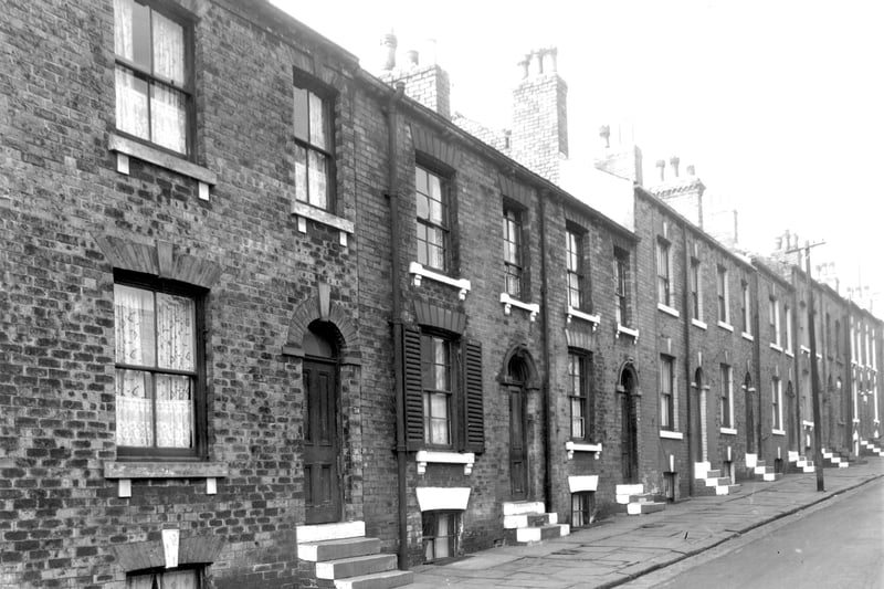 Back-to-back properties on Melbourne Street pictured in September 1959.