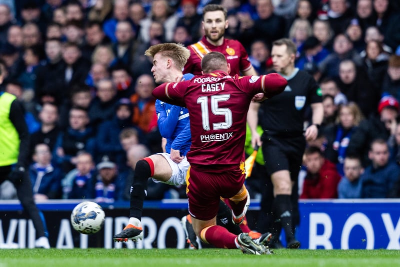 Dan Casey's tackle on Ross McAusland saw him hobble of the pitch against Motherwell. He has been seen in training this week but is likely still classed as doubtful.