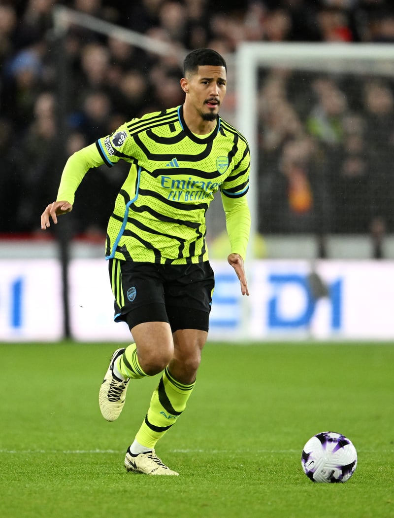 William Saliba, like Gabriel, is an integral part of Arsenal's backline at this moment. 