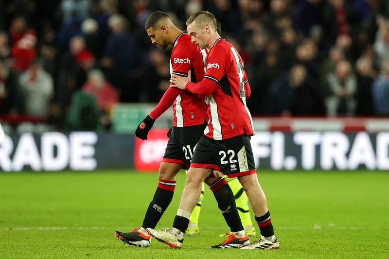 It had seemed a matter of time before the former Everton man made his full debut for the Blades but it won't be one he looks back on with any fondness. United had no control at all in midfield and he was left chasing shadows before going off at the break
