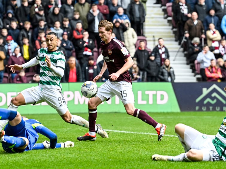 A big save by Clark late in the match to keep the ending to this one comfortable for Hearts.