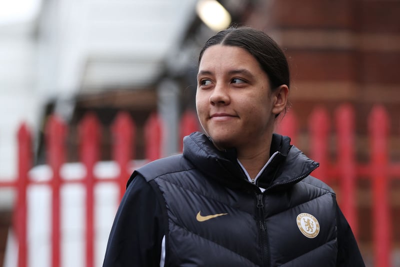 Chelsea and Australia striker Sam Kerr is currently out with an ACL injury but is the highest value player in the WSL with a valuation of $500,000.