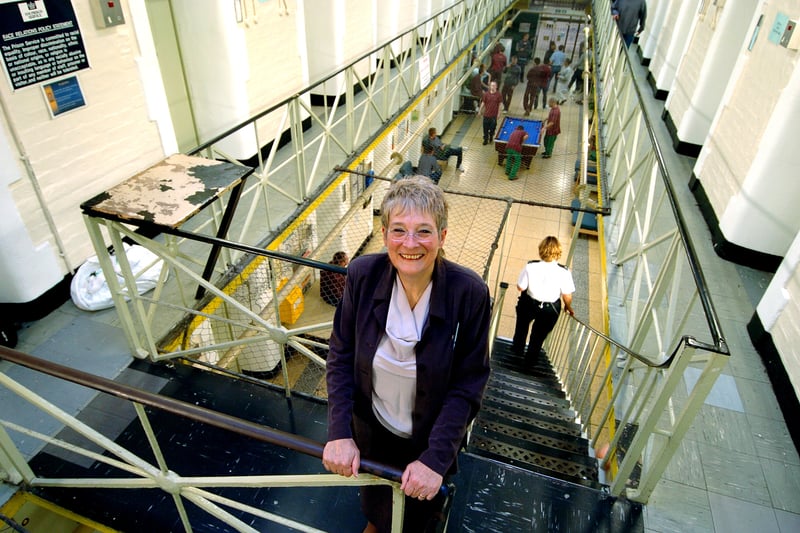 This is Christine Hepworth who was retiring after working more than 20 years at Armley Prison. She is pictured in September 2006.