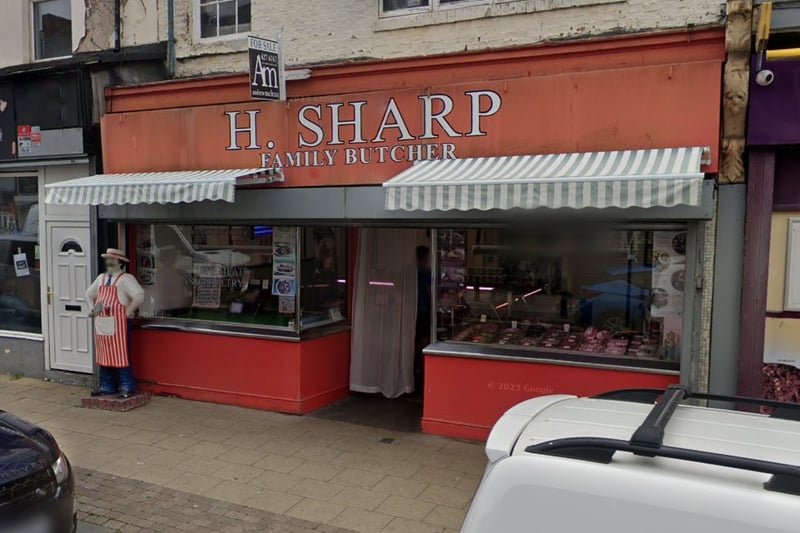 H Sharp Family Butchers on South Shields' Frederick Street has a five star rating from 18 reviews. 