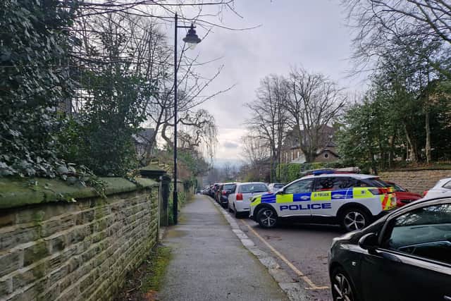 The man's body was located outside a property on Lawson Road - which runs between Broomhill and Crookes - in Sheffield yesterday afternoon (Monday, March 4, 2024)
