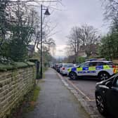 The man's body was located outside a property on Lawson Road - which runs between Broomhill and Crookes - in Sheffield yesterday afternoon (Monday, March 4, 2024)