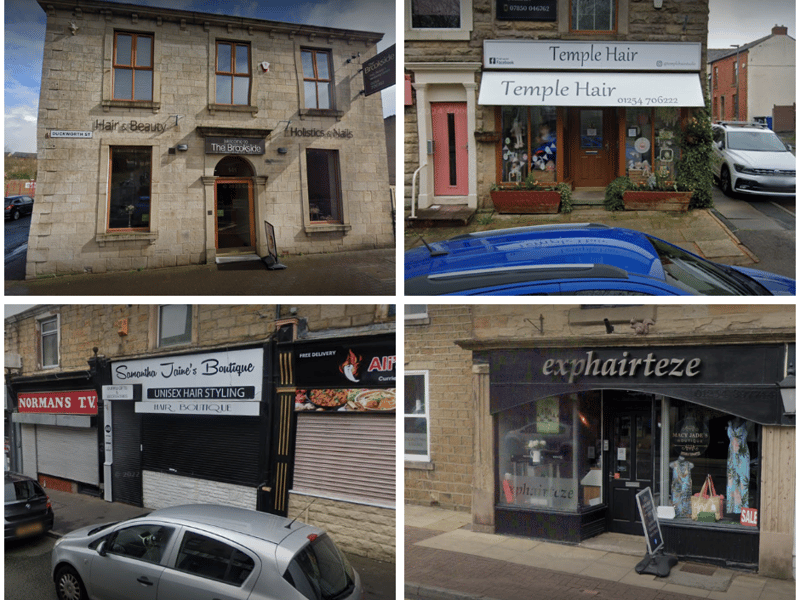 A collage of some of the best hairdressers across East Lancashire.