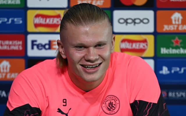 Erling Haaland spoke to the media on Tuesday ahead of the Champions League game against Copenhagen.