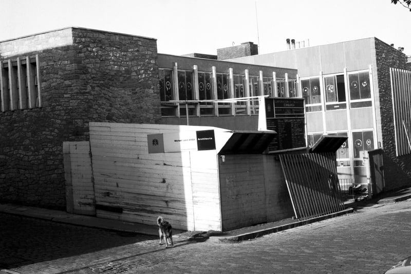 Exterior of the police station at Gayfield Square, off Leith Walk, Edinburgh, in October 1964.