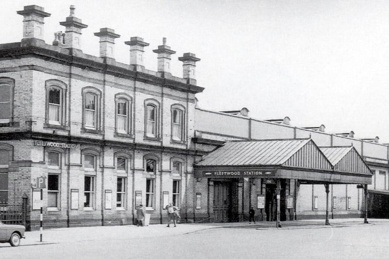 Fleetwood's main railway station. The beer in the refreshment room bar drew customers from far and wide