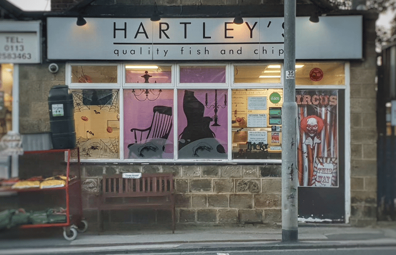Hartley's Fish and Chips, located in Horsforth, has been named as one of the best value for money chippies in Leeds. It serves regular fish and chips	for £8.80 as well as a range of meal deals including three portions of fish, two portions of chips and two sauces for £24.00. 