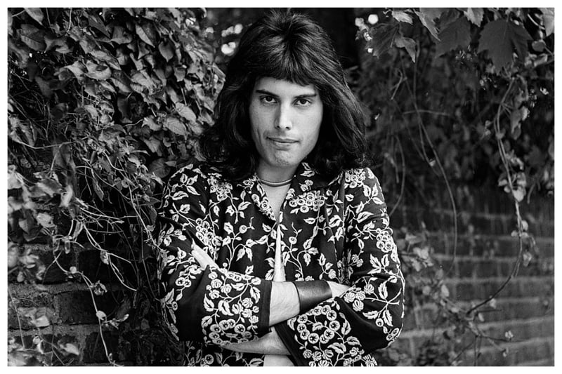 Freddie Mercury photographed in London. When he passed away in 1991, Freddie left Garden Lodge and all its possessions to his closest friend and confidante, Mary Austin