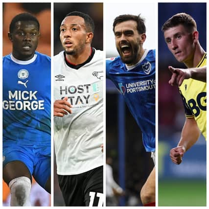 From left to right: Ephron Mason-Clark, Nathaniel Mendez-Laing, Marlon Pack and Cameron Brannagan are among League One's top players this season.