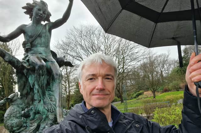 David Kessen visits the statue of Pan, in the Botanical Gardens. Picture: David Kessen, National World