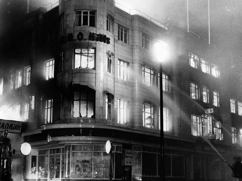 RHO Hills fire in 1967 "Within little over an hour the whole building had become involved and the Adelaide Street corner too, was a mass of flames"