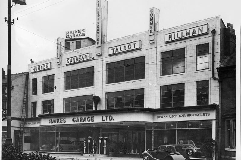 Raikes Garage Church Street Blackpool, 1930