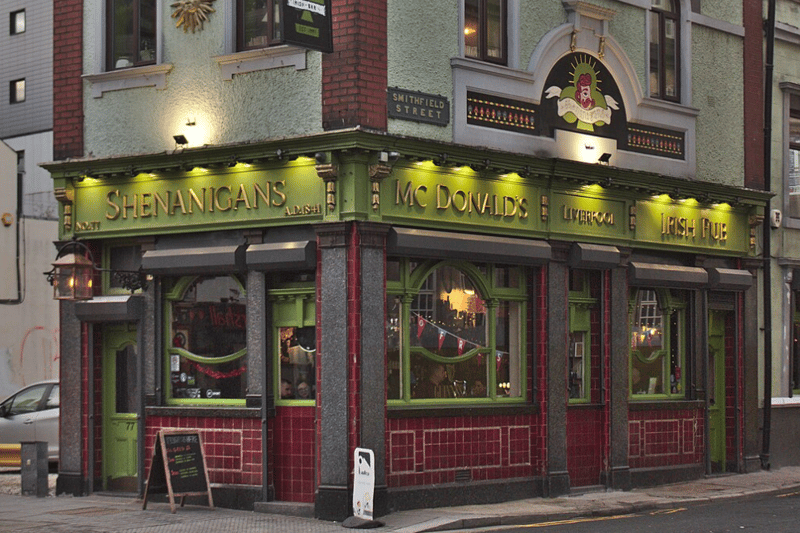 ✍️ A true Irish bar in Liverpool with good craic, Shenanigans parties hard on St Patrick’s Day. The quirky, independent bar offers 'the finest Guinness' and well-priced drinks. ⭐The venue has 4.6 out of five stars on Google, from 772 reviews. 📍 Tithebarn Street, Liverpool L2
