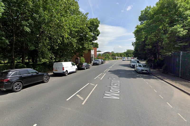 The joint second-highest number of reports of vehicle crime in Sheffield in January 2024 were made in connection with incidents that took place on or near Worksop Road, Attercliffe, with 3