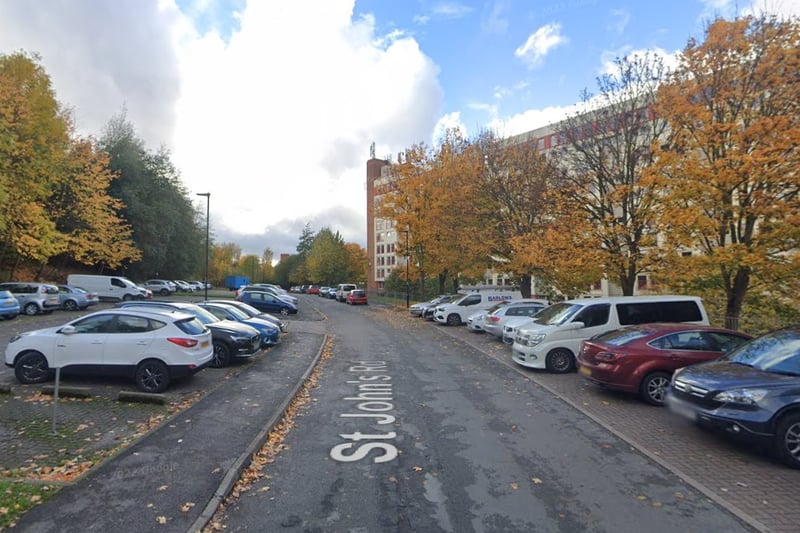 The joint second-highest number of reports of vehicle crime in Sheffield in January 2024 were made in connection with incidents that took place on or near St John's Road, Park Hill, with 3