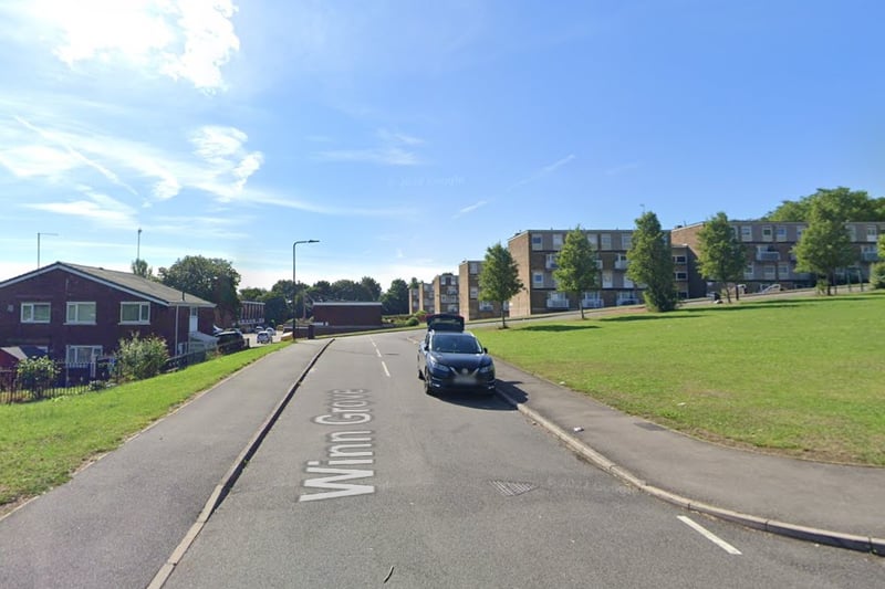 The joint second-highest number of reports of vehicle crime in Sheffield in January 2024 were made in connection with incidents that took place on or near Winn Grove, Middlewood, with 3
