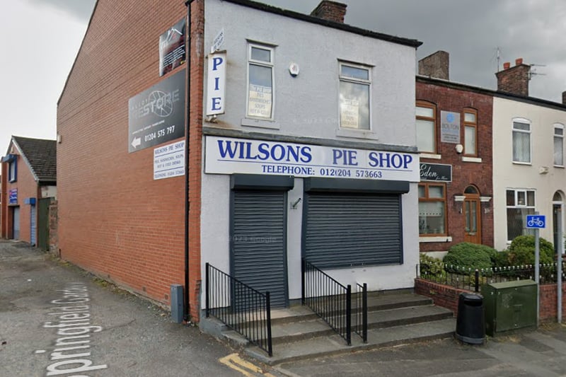 Wilsons Pie Shop in Kearsley was a popular suggestion among readers.