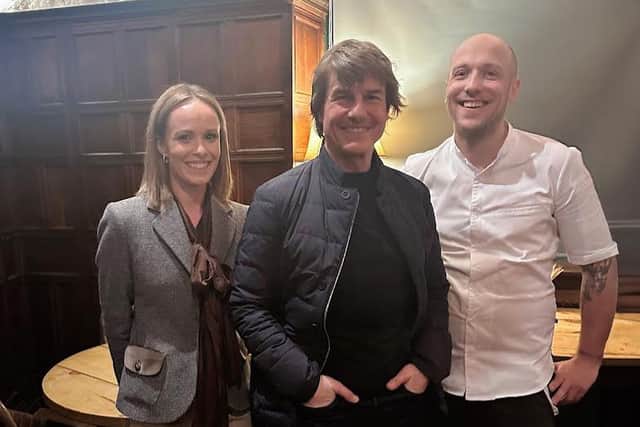 Tom Cruise has been pictured at a restaurant in the Peak District amid rumours of a new movie being filmed in Derbyshire. Photo courtesy of Restaurant Lovage