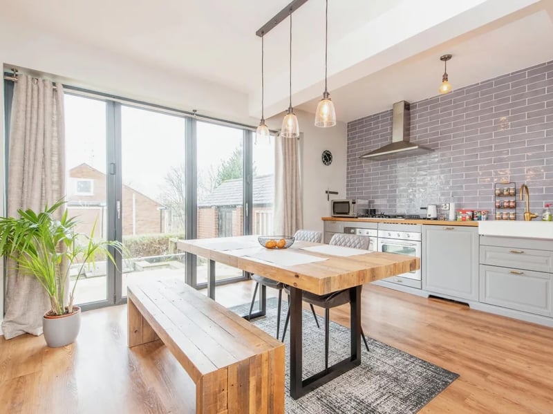 This bright, modern home is not far from Middlewood Park.