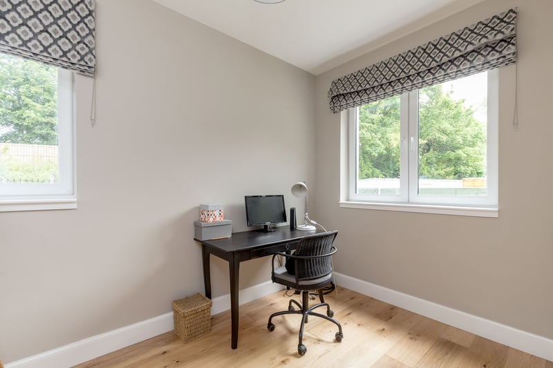 This is the perfect quiet space for working from home.