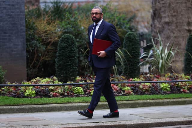 The cabinet, including home secretary James Cleverly, have began arriving at Downing Street ahead of this afternoon's Spring Statement. (Credit: Getty Images)