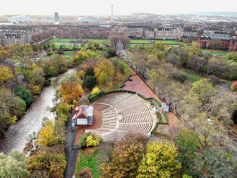 Located in Kelvingrove Park, Kelvingrove Bandstand is ranked third in Pollstar's list of Europe's top 25 amphitheatres. 