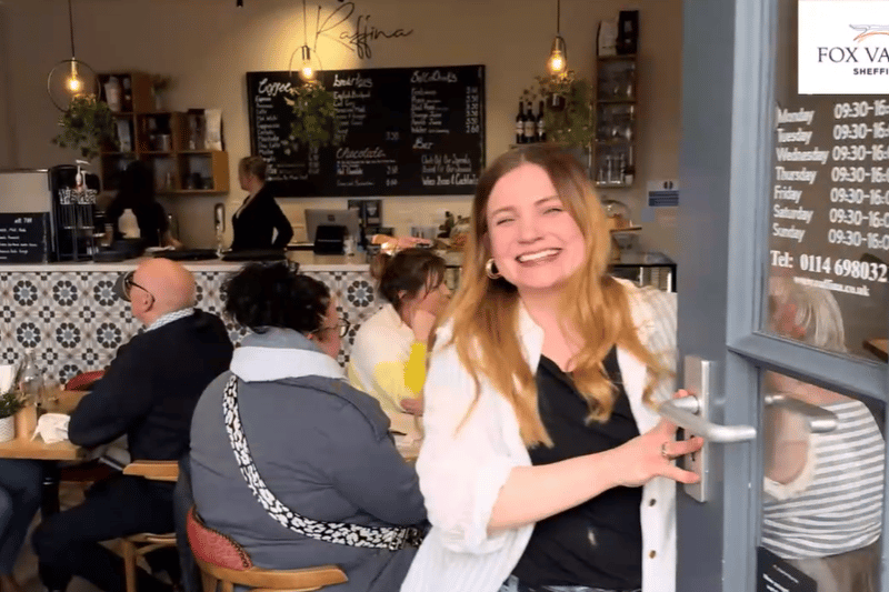 Tori Klays, the new manager of Raffina, a cafe in Stocksbridge, re-opened in March 2024 after a grand refurbishment.
