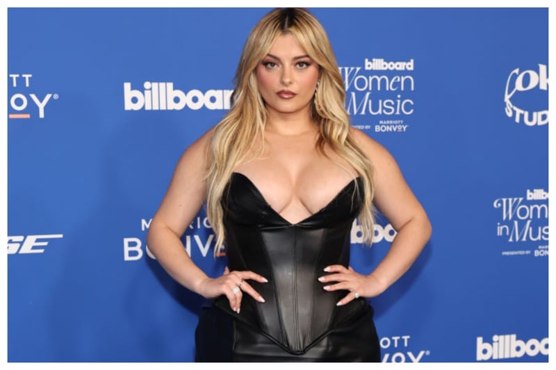 I loved Bebe Rexha's make up and hair, but I was less taken by her low cut black leather corset top and skirt 