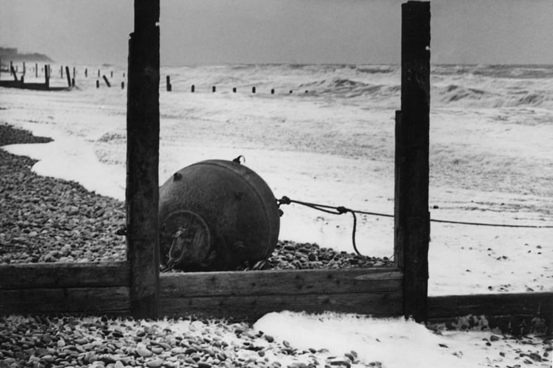 A defensive war sea mine washed up on a Fylde beach 