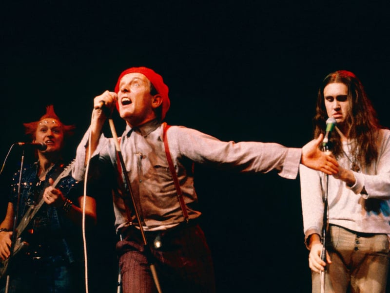 "The bathroom's free. Unlike the country under the Thatcherite junta!"
