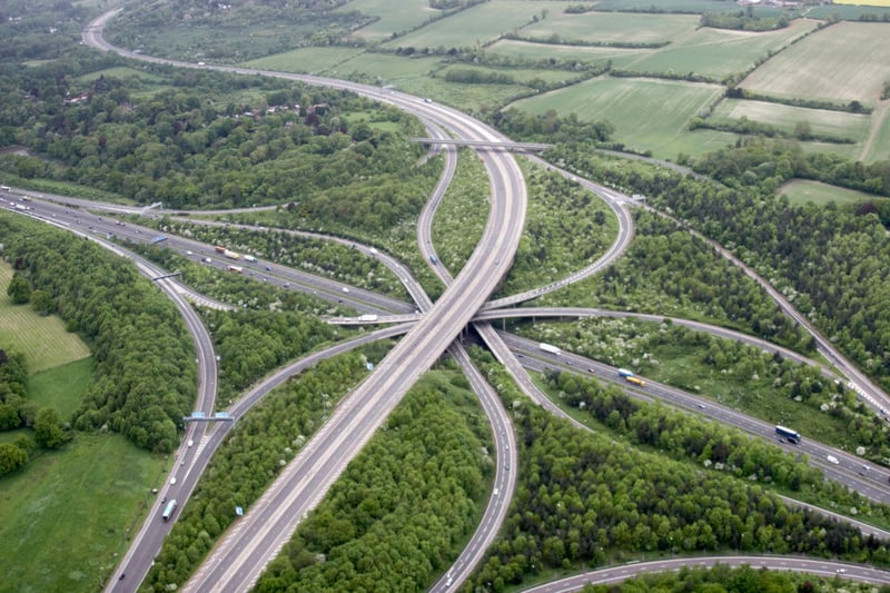 Over 200,000 vehicles a day use the M25 now, some 15%  of all UK motorway traffic. 
