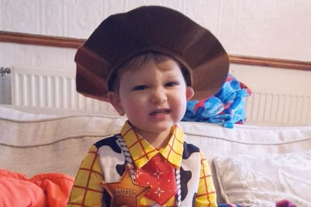 Louise Annabel Murdock shared this photo of her little one as everyone's favourite Disney cowboy.