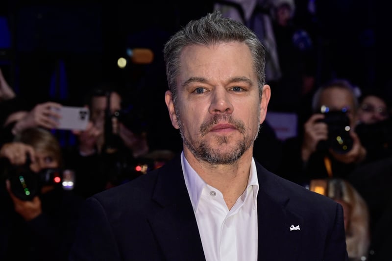 US producer and actor Matt Damon poses on the red carpet prior to the opening ceremony of the 74th Berlinale, Europe's first major film festival of the year, in Berlin on February 15, 2024. (Photo by John MACDOUGALL / AFP)