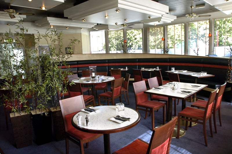 The restaurant dining room pictured in July 2006.