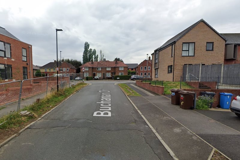 The joint third-highest number of reports of antisocial behaviour in Sheffield in January 2024 were made in connection with incidents that took place on or near Buchanan Drive, Parson Cross, with 4