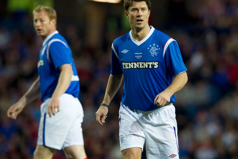 Brian Laudrup made 82 international appearances for Denmark - as a Rangers player, he won a total of three Scottish Premierships.