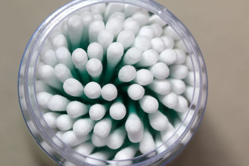 Cotton buds came in fourth at 31%.