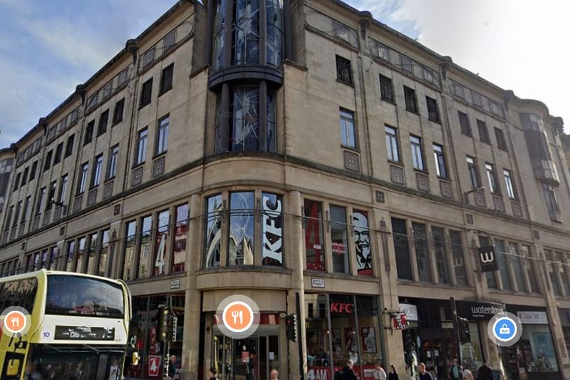 Another view of the former Boots store on the corner of Argyle Street and Union Street. 