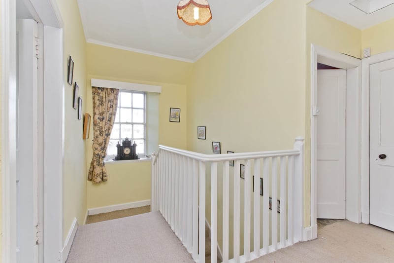 Upstairs, following the bright and airy 90º staircase, with a window on the turn landing, the top landing provides access to three well-proportioned double bedrooms.