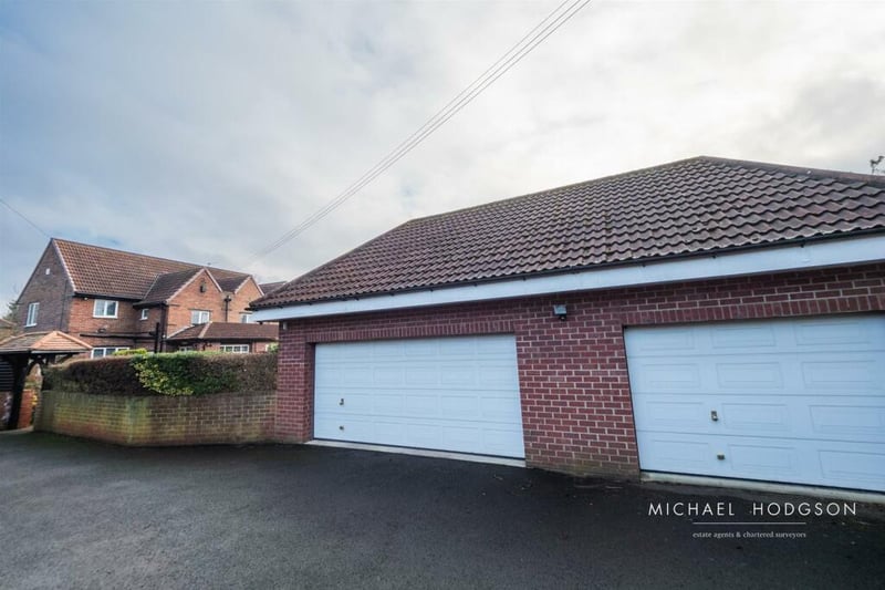 The property benefits from a double garage, with both doors being electric roller doors. There is also a storage space above the garage, which can be accessible internally.