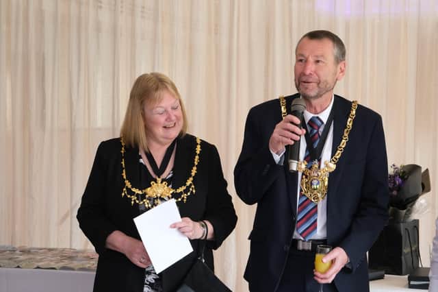 The Lord Mayor and Lady Mayoress of Sheffield both attended Violet's retirement party.