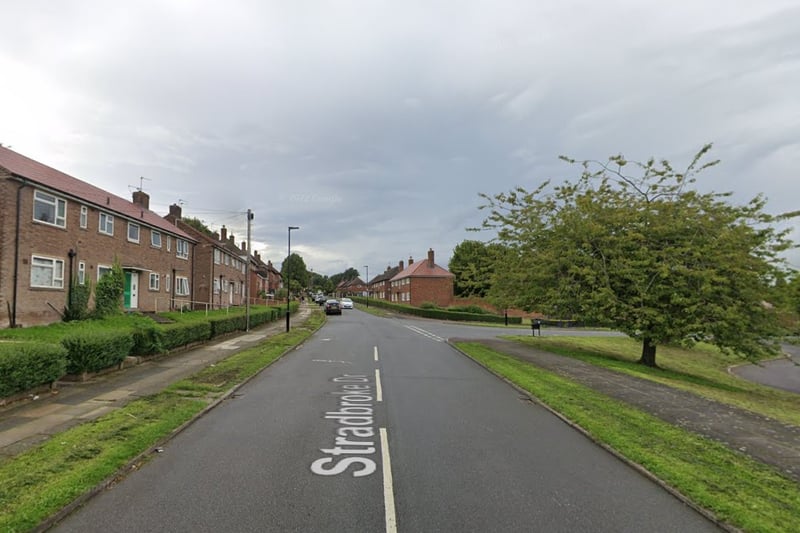The joint third-highest number of reports of criminal damage and arson in Sheffield in January 2024 were made in connection with incidents that took place on or near Stradbroke Drive, Stradbroke, with 3