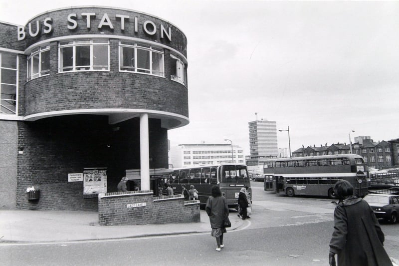 Vicar Lane Bus Station pictured in April 1985.
