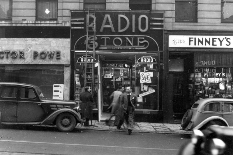 Stone's Radio Shop prior to having building work done on it. Pictured in January 1939.
