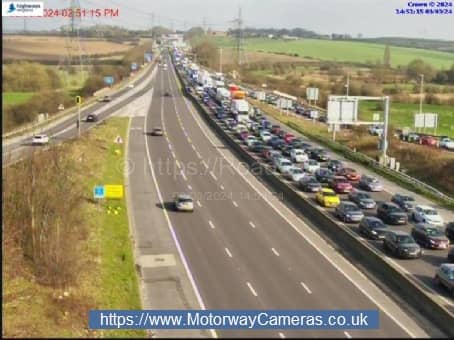 The M1 was closed in both directions near Sheffield due to a police incident.