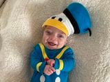 Lawrence , 5 months  dressed up as Donald Duck. Photo Olivia Craven 